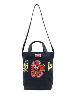 Kenzo logo-patch tote bag - Blue