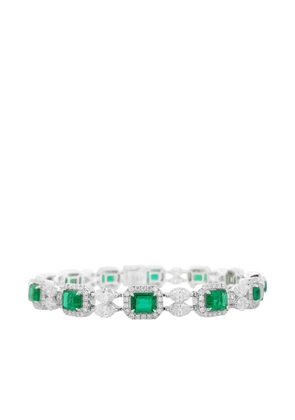 HYT Jewelry emerald and diamond tennis bracelet - Silver
