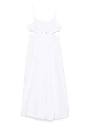 Victoria Beckham cut-out detail midi dress - White