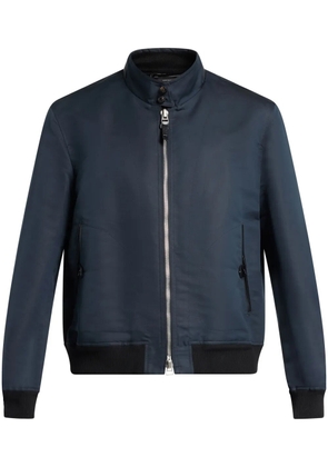 TOM FORD zip-up bomber jacket - Blue