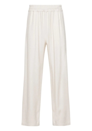 GCDS embroidered-logo track pants - Neutrals