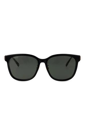 Gucci Eyewear Web-detail sunglasses - Black