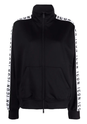 DSQUARED2 Icon funnel-neck zip-up jacket - Black