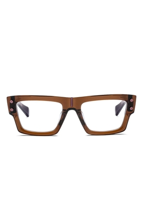 Balmain Eyewear square-frame glasses - Brown