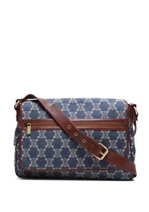 Celine Pre-Owned 1990-2000 Macadam denim shoulder bag - Blue