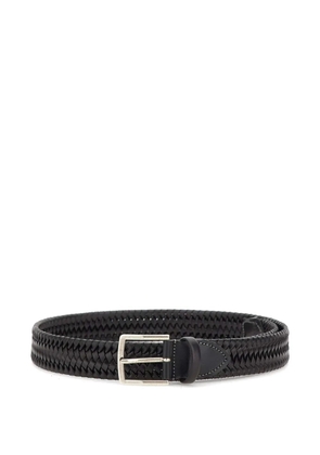 ATHISON woven pin-buckle belt - Black