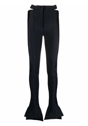 Mugler cut-out detail trousers - Black