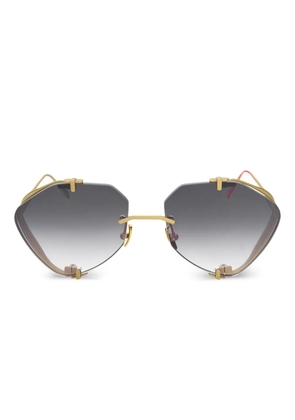 Vysen Eyewear Khoid geometric-frame sunglasses - Gold