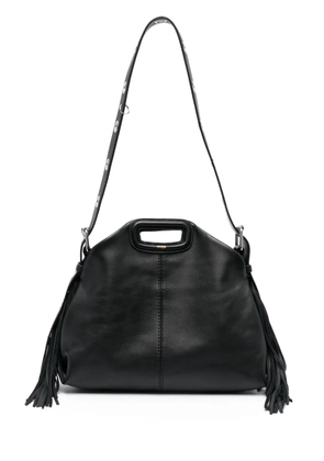 Maje Miss M leather shoulder bag - Black