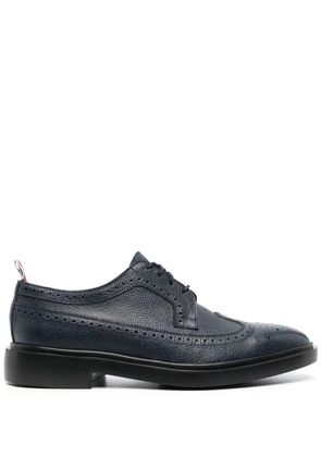 Thom Browne pebbled leather longwing brogues - Blue