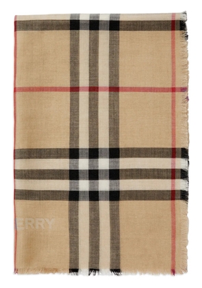 Burberry Vintage Check wool-blend scarf - Neutrals