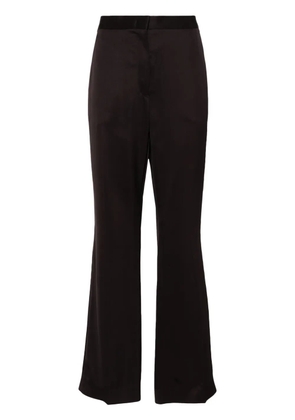 Jil Sander pressed-crease high-waisted trousers - Brown