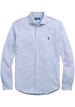 Polo Ralph Lauren logo-embroidered jacquard shirt - Blue