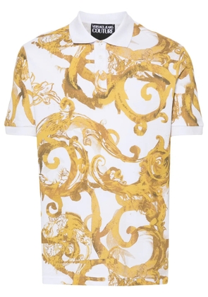 Versace Jeans Couture Watercolour Couture polo shirt - White