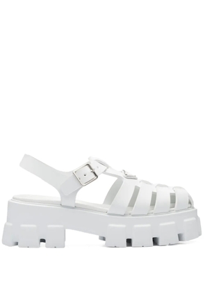 Prada Monolith platform sandals - White
