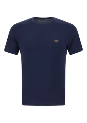 Emporio Armani logo-patch T-shirts (pack of two) - Blue