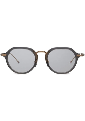Thom Browne Eyewear round-frame glasses - Grey