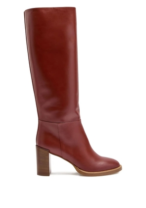 Gabriela Hearst 75mm Bocca block-heel boots - Red