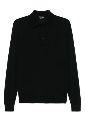 TOM FORD wool polo shirt - Black