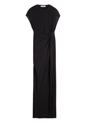 Lanvin twist-detailing midi dress - Black