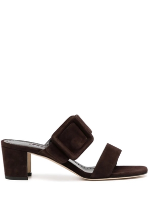 Manolo Blahnik 50mm Titubanew sandals - Brown