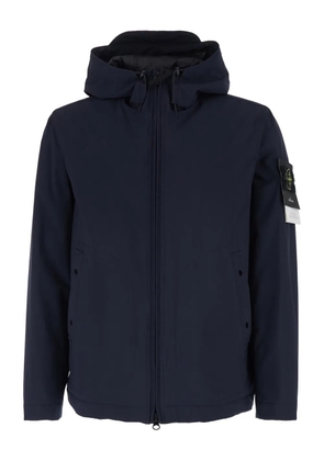 Stone Island hooded pocket jacket - Blue
