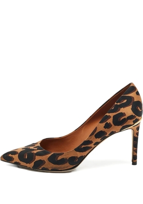 Louis Vuitton Pre-Owned Eyeline leopard-print pumps - Brown