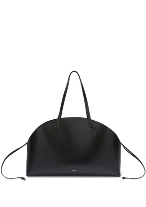 Jil Sander curve large shoulder bag - Black