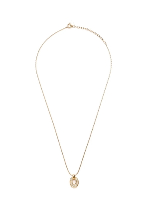 Christian Dior Pre-Owned 1990-2015 rhinestone-embellished pendant necklace - Gold