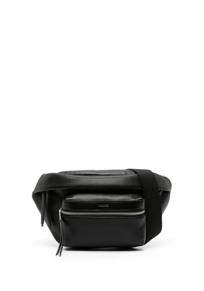 SANDRO logo-stamp belt bag - Black
