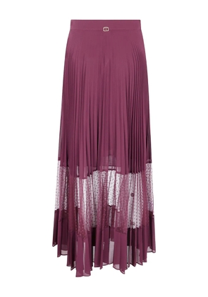 TWINSET pleated midi skirt - Pink