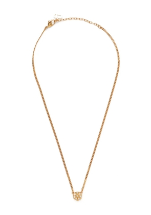 Christian Dior Pre-Owned 1990-2000s rhinestone pendant necklace - Gold