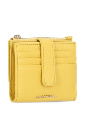 Coccinelle Metallic Soft leather wallet - Yellow