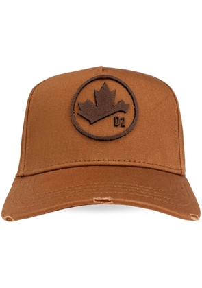 DSQUARED2 logo-embroidered baseball cap - Brown