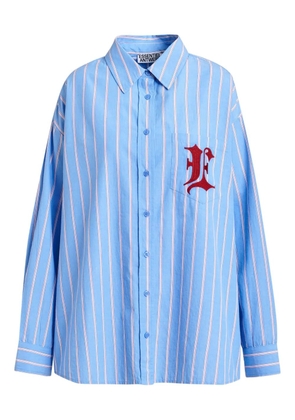Essentiel Antwerp striped embroidered shirt - Blue