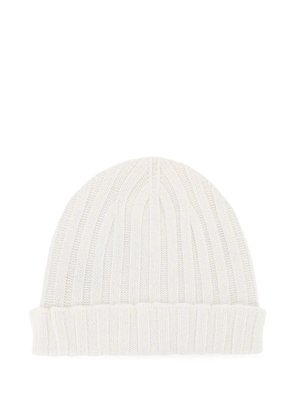 Filippo De Laurentiis ribbed beanie - White