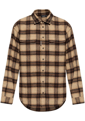 DSQUARED2 checkered shirt - Brown