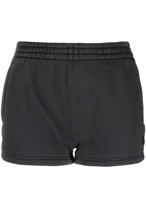 Alexander Wang logo-embroidered track shorts - Grey
