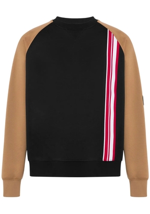 Moschino colour-block crew-neck sweatshirt - Black