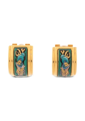 Hermès Pre-Owned logo clip-on earrings - Gold