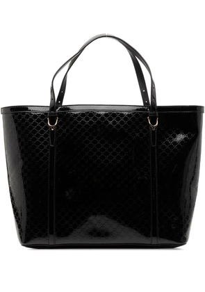 Gucci Pre-Owned 2000-2015 Microguccissima Patent Nice tote bag - Black