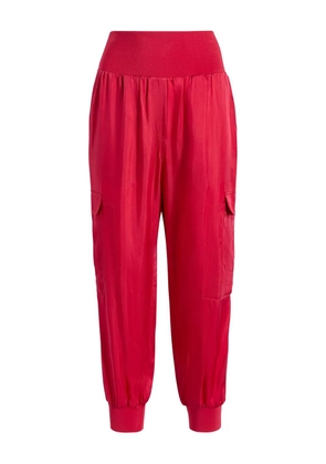 Cinq A Sept elastic-waist track pant - Red