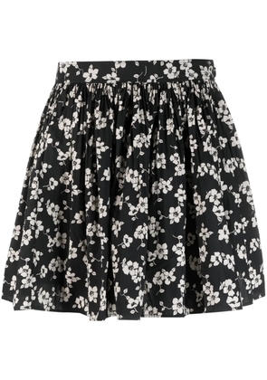 Polo Ralph Lauren floral-print A-line miniskirt - Black