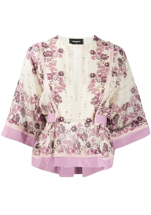 DSQUARED2 floral print blouse - Pink