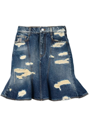 Marc Jacobs The Rip&Repair Fluted mini skirt - Blue
