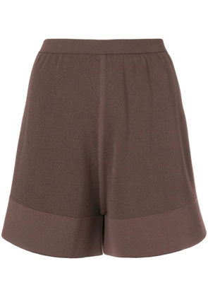 Rick Owens knitted shorts - Brown