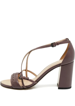 Bottega Veneta Pre-Owned Intrecciato leather sandals - Purple