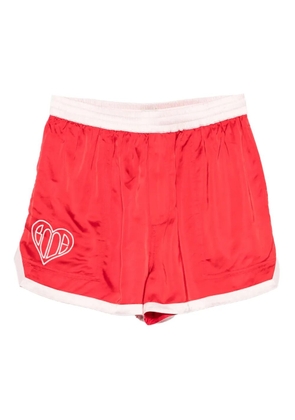 BODE Heart Deco shorts - Red