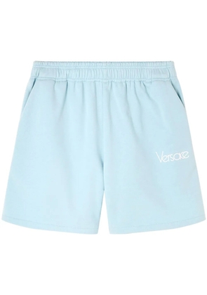 Versace 1979 Re-Edition embroidered track shorts - Blue