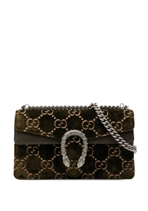 Gucci Pre-Owned 2016-2025 Medium GG Velvet Dionysus crossbody bag - Green